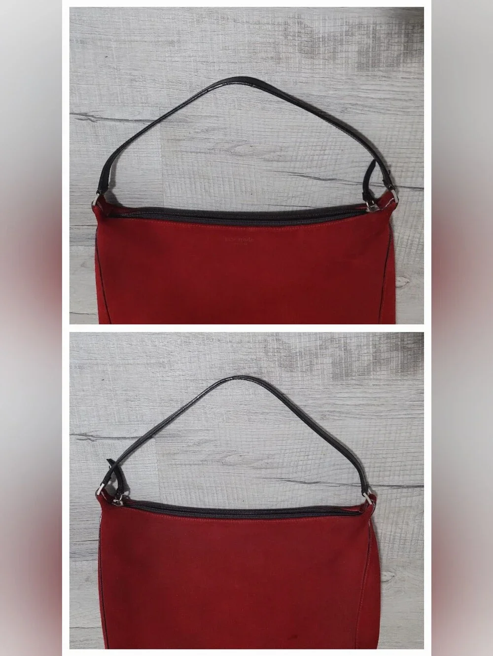 ​RARE Archival VTG Kate Spade Made in Italy Red Suede Shoulder Bag Size OS